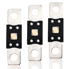 CHRI Mega High Current Fuse Screw Fuse Pack of 3 Fuses 200 A to 58 V DC – Car Truck