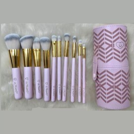 Ultramo Set 10 Brochas Para Maquillaje En Bote Ultramo