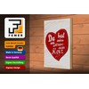 Femer Holzschild Spruch Du hast mein Herz Liebe 20x30cm Geschenk