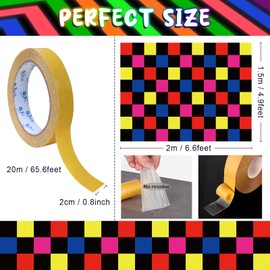 UNICORN ELEMENT Neon Dance Floor Light Up Dance Floor UV Blacklight Reactive Aisle Runners Glow in The Dark,Birthday Disco Neon Party Decoration Supplies 78.7inchx59inch(1 Pack)…