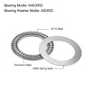 sourcing map AXK3552 Thrust Needle Roller Bearings with Washers 35mm