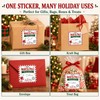 Christmas Gift Stickers, Retro North Pole Airmail Labels