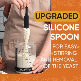 77L 35OZ Sourdough Starter Jars (Pack of Two)- Eve Best Sourdough Home Bread Baking Making Accessories Supplies Starter Kit Jar Tools - Jars For Sourdough - Sour Dough Starter Kit Tools