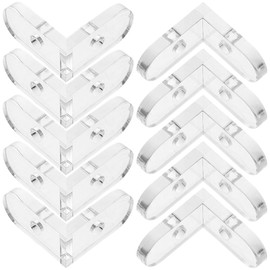 Ipetboom 15pcs Buckle Corner Cord Fix L Shelf Bracket Square Bracket A