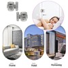 Queerelele Door Bolt Latch, Pack of 2 Rotating Bolt Lock,