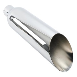 JONES EXHAUST EXHAUST TIP  CHROME   ANGLE CUT  NON-ROLLED   UPGRADE YOUR RIDE   PART # JAC518