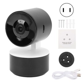 Smart Camera 2MP WiFi IP Webcam Motion Detection Automatic Tracking Baby Monitor Home Security System for Tuya 100‑240VUS Plug
