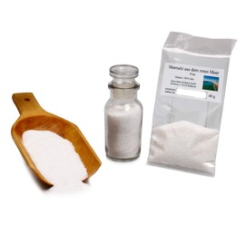 Sea Salt from the Red Sea, Red Sea Salt, Eritrea Sea Salt, for Cooking or for Subsequent Refinement of Already Finished Foods, Fine, 40 g
