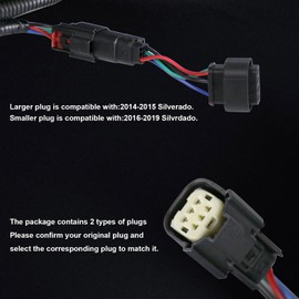 Lathsy Tail Light Compatible With 2014-2019 Chevy Silverado 1500 2500 HD GMC Sierra 3500 HD Left Driver Side Replace:23431875