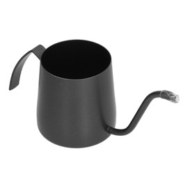 Coffee Pot Stainless Steel Long Narrow Spout Gooseneck Uncoated Tea Pot for Home Black350ml