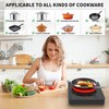 GIHETKUT Single Burner Electric Cooktop,110V 1800W Electric Stove Top with