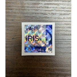 Intel 1x Intel Iris Xe Prismatic Desktop / Laptop Computer PC sticker label (NEW)