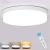 DLLT 24W Dimmable LED Flush Mount Ceiling Light Fixture with