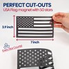 GRITKULTURE American Flag Perfect-Cut Super Magnet 2 Pack for Trucks,