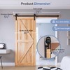 EaseLife 6.6 FT Sliding Barn Door Hardware Track Kit,Basic J