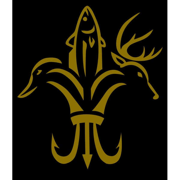 Hunting Season Deer Fish Duck Head Decal Vinyl Bumper Sticker