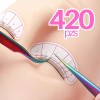 Parches Guía Extensión Pestañas Eyelash Extension Guide Patches, 420 Pcs