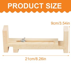 XPEX 1 x Wood Paracord Jig Bracelet Maker, Paracord Accessories, Triangle Paracord Jig Bracelet Manufacturer, U-Shape Wooden Frame Bracelet, Jig Kit, DIY Knitting Bracelet Jig with 2 Clips (22 x 5 x 9