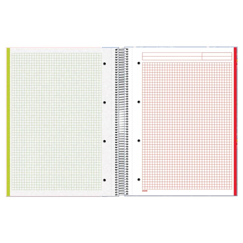 DOHE - A4 Notebook Squared Spiral Bound 100 Sheets 90gsm