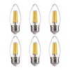 FLSNT 100W Equivalent LED Candelabra Bulbs, 800LM Dimmable LED Chandelier
