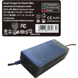 XF-266 3 Amp Smart Charger for Fiido X Folding Electric Bike