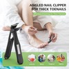 BALUCA Premium Slanted Toenail Clippers for Ingrown Nails – Heavy