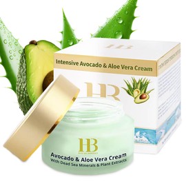 HB Dead Sea Minerals Intensive Avocado & Aloe Vera Face Cream - Moisturising Face Cream Women | Moisturiser Face & Face Care | Anti-Ageing Cream Women | 50 ml