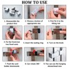 Handheld Showers Holder,Shower Head Holder Replacement with 4 Buckles Lift