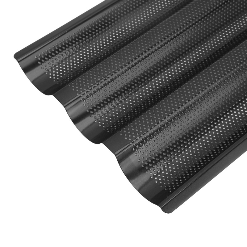 Baguette Pan Stainless Steel U Shape Uniform Heating Perforated Design