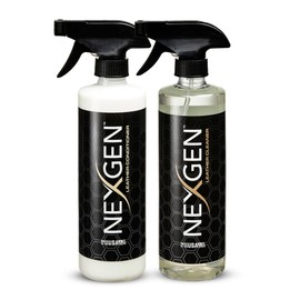 Nexgen Car Leather Cleaner and Conditioner Set - Quick Spray Car Seat Conditioner and Leather Restorer - Gentle Liquid Formula, Multi-purpose Leather Cleaner For Car, Couch, Boots, Purses, and More