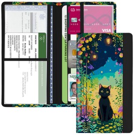 Kakurookie Car Registration and Insurance Holder, with Magnetic Closure for License, Cards and Documents, All Vehicle Needs and Car Accessories (Cat)