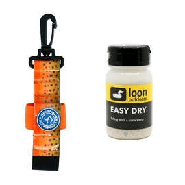 Loon Outdoors Easy Dry Powder Dry Fly Floatant with Kingfisher Dry Shake Holder
