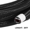 20FT 6AN 3/8" Nylon Stainless Steel Braided CPE Oil Gas