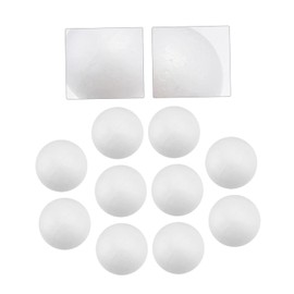 HOODANCOS Pack of 10 craft balls made of Christmas baubles foam craft ornaments Christmas decoration DIY decoration bean bag filling wedding decoration white ball accessories 7c headband