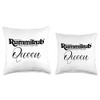 Eat My Shirtz Rummikub Queen (White Script) Logo Throw Pillow,