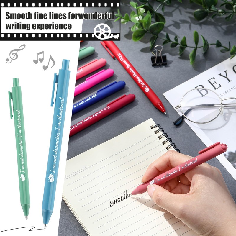 Gilprop 24 Pcs Theater Pens Musical Theater Gifts for Drama