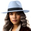 LADYBRO Fedora Sombreros para mujer, sombrero de ala ancha, incluye