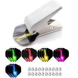 ToBeIT Flight Hole Punch with Dart Flights Set and Shaft Spring Rings Set - Slot Machine Flights Accessories