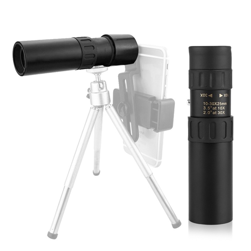 10‑30x25 Zoom Night Vision Monocular High Definition Portable Pocket Telescope