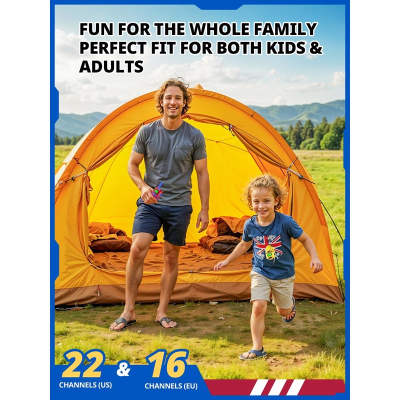 Inspireyes Walkie Talkies for Kids Rechargeable, Long Range 2 Way