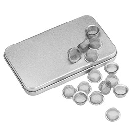 15 Pcs 0.5Inch 1/2 Inch Premium Diameter Stainless Steel Mental Screen Filters with Metal Box