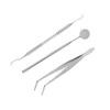 Oral Care Kit 3pcs/Set Stainless Steel Oral Care Kit Plaque
