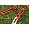 Barrier Chain Red White Metal 2 Metres – Steel Links