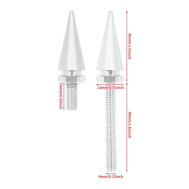 HDBUBALUS Motorcycle Wind Screen Windshield Trim Screw Windshield Spike Bolts