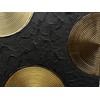 Slyart Black and Gold Texture Wall Art, Handmade 3D Arch