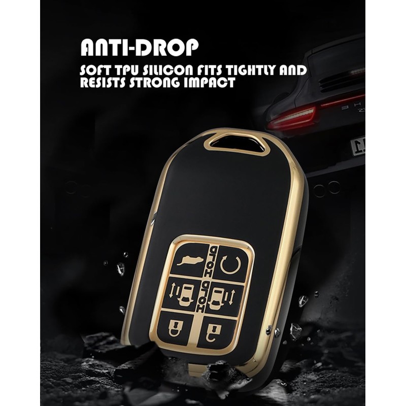 TECART Key Case Fit for Honda Odyssey Freed Soft TPU
