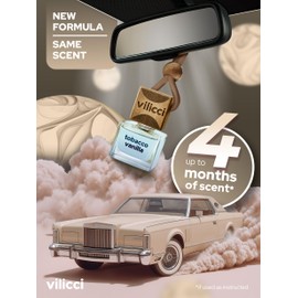 Vilicci Tobacco Vanilla Car Air Freshener – Premium Auto Perfume & Car Diffuser | Sophisticated & Timeless Scent | Long-Lasting Up to 120 Days | Odor Eliminating | Vegan, Cruelty-Free Car Perfume