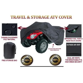 SBU 4 Wheeler ATV Cover Compatible for Can-Am Bombardier Outlander 400 4x4 XT Quad All Terrain Vehicles 2003. Strong All Weather Protection