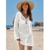 ANRABESS Beach Cover Ups for Women Crochet Swimsuit Bathing Suit