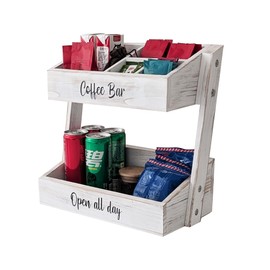 ARTAWEIN White Coffee Bar Accessories Organizer and Storage - Perfect Countertop Coffee Station & Decor with Essential Coffee Cup, Pod, and Condiment Holders – Ideal Gift for Coffee Lovers.